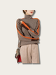 Modern Heritage Herringbone Sweater - #f5f5dc:Beige