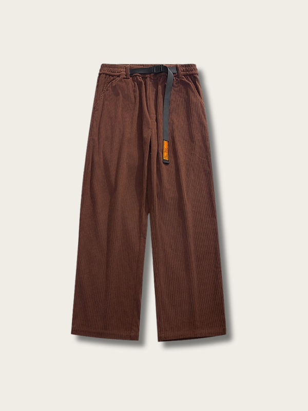Crested Blaze Belted Corduroy Pants - Medium