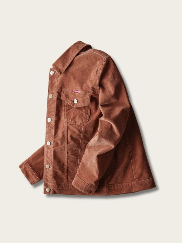 Vintage Canvas Trucker Jacket - #f5f5dc:Beige