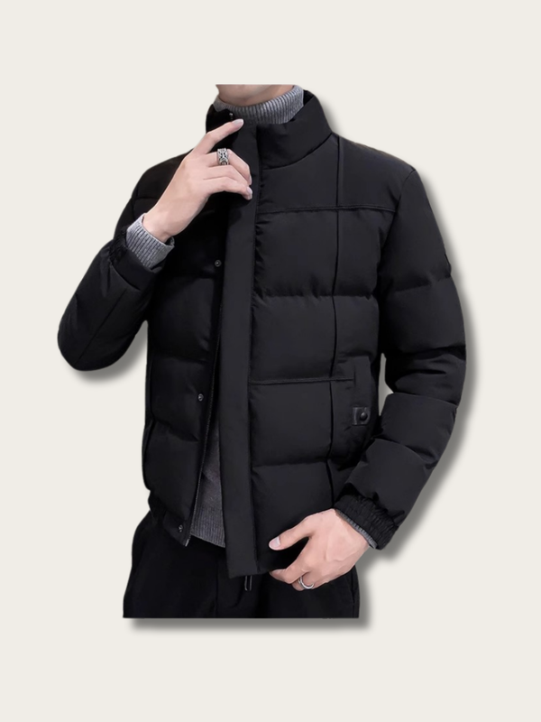 Nordic Shield Quilted Puffer Jacket - M