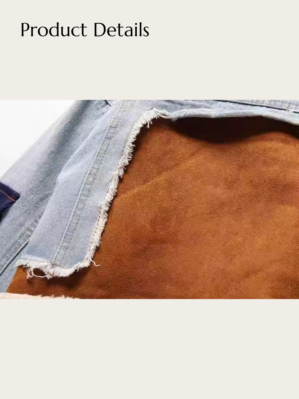 Urban Edge Shearling Denim Jacket - #add8e6:Light Blue