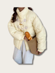 Cozy Toggle Puffer Jacket - L