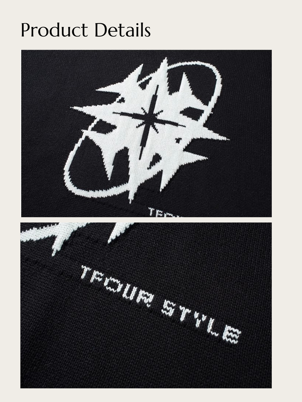 Stellar Navigator Knit Sweater - #ffffff:White