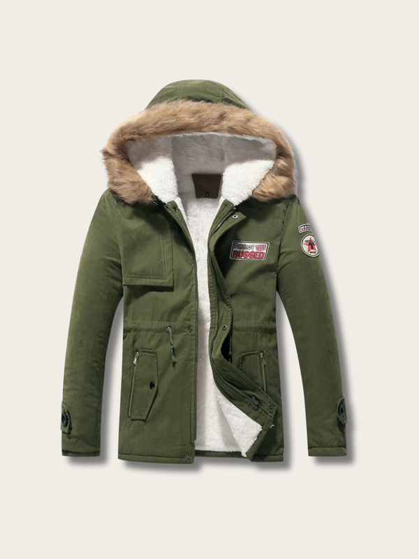 Expedition Explorer Wool Parka Jacket - #f5f5dc:Beige
