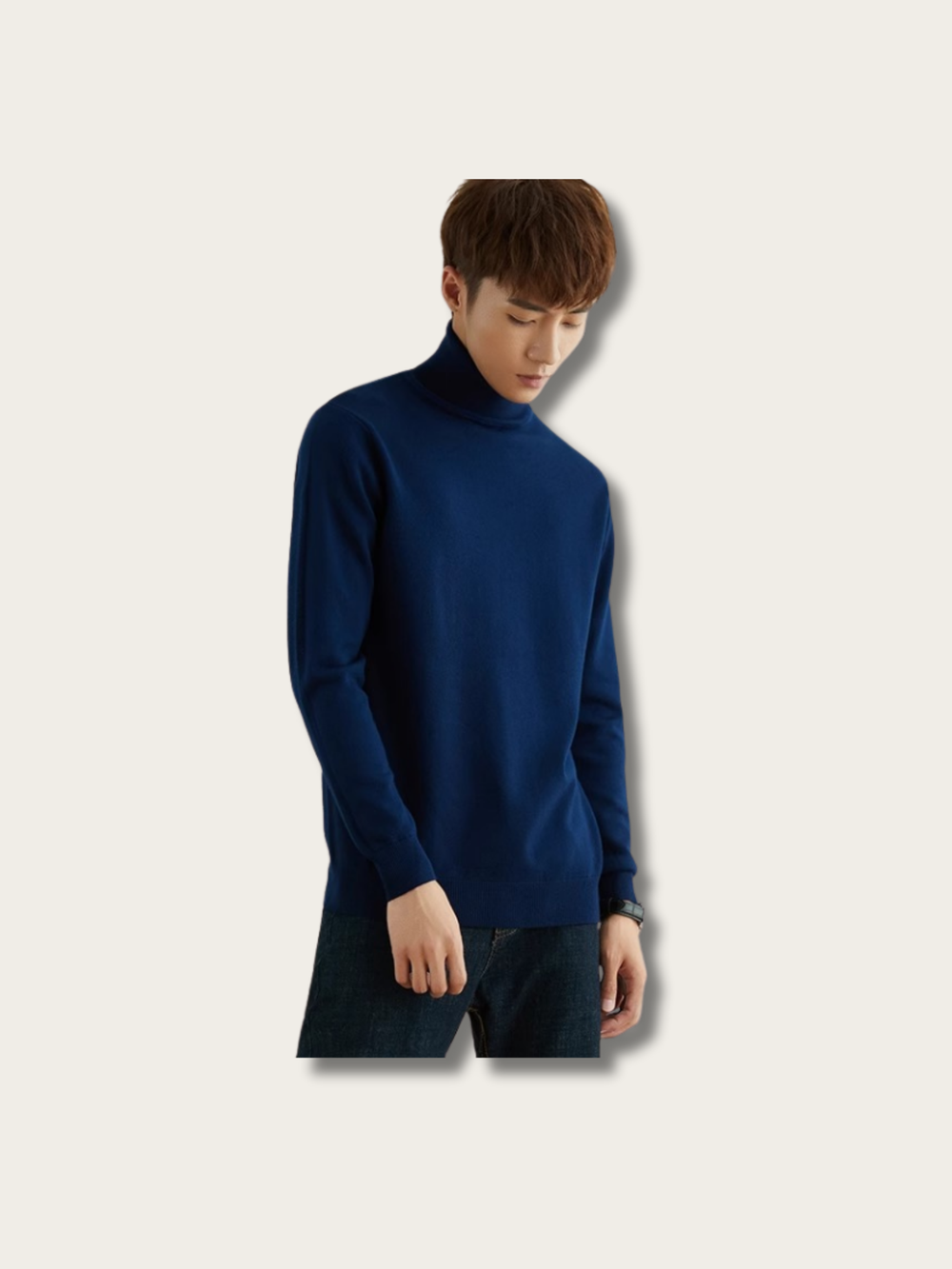 Turtleneck Elegant Comfort Japanese Sweater - #ffc0cb:Pink