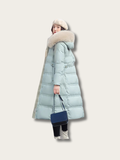 Elegance Frost Long Puffer Coat - XL