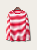 Striped Harmony Sweater - red:Red