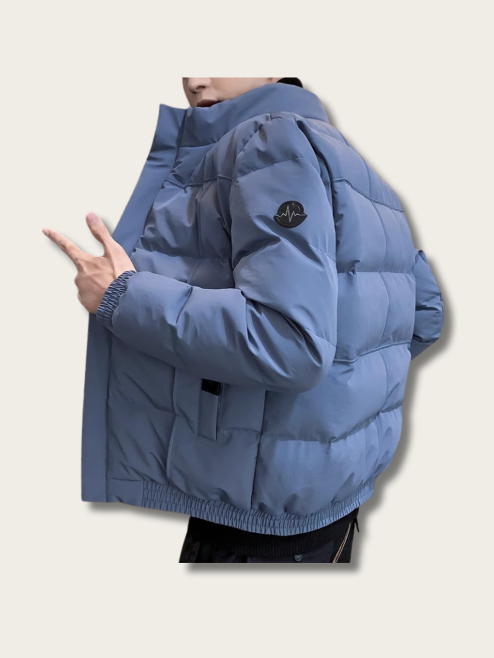 Nordic Shield Quilted Puffer Jacket - M