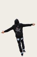 Embroidered Inferno Kirin Japanese Hoodie