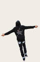 Embroidered Inferno Kirin Japanese Hoodie