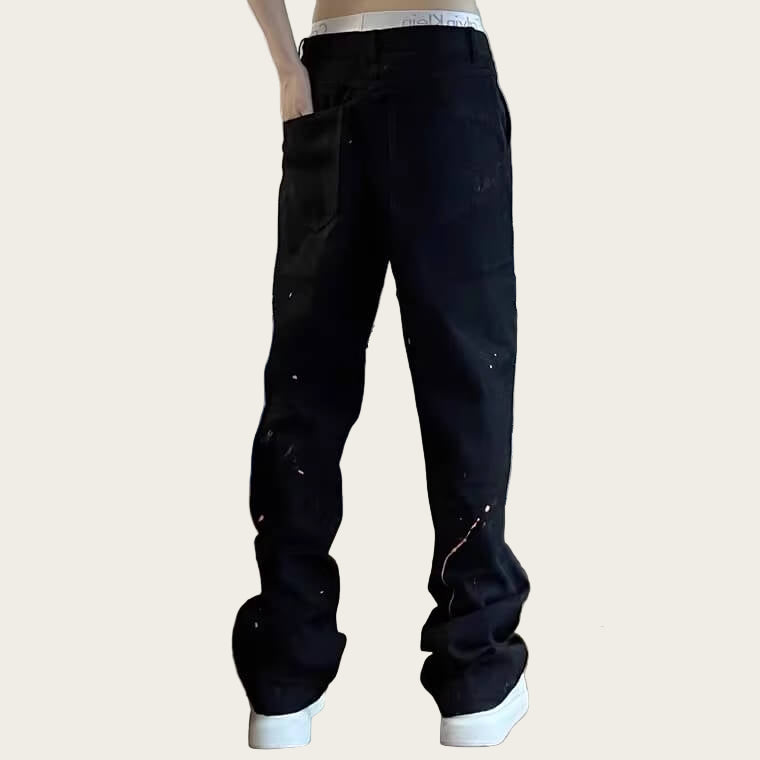Person wearing black pants