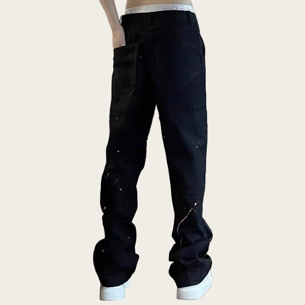 Person wearing black pants