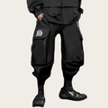 Person wearing black tactical pants
