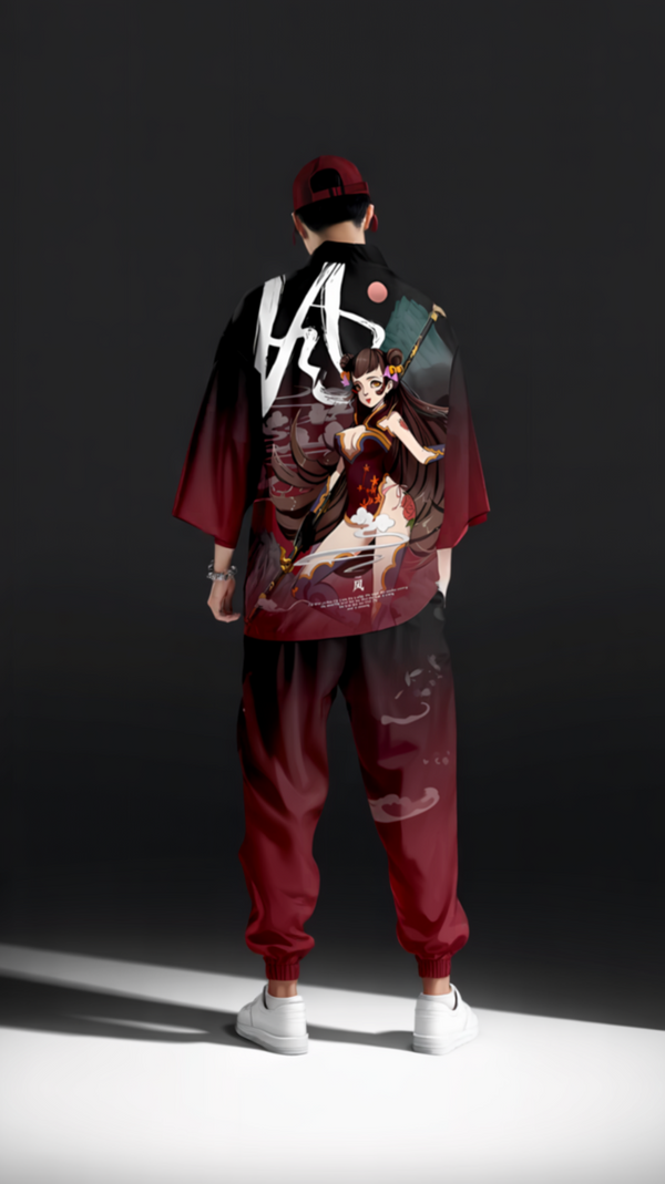 Geisha Warrior Japanese Kimono Cardigan