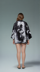 Ink Wash Dragon Kimono – Monochrome Japanese Streetwear Haori