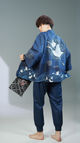 Crane & Waves Elegant Kimono Cardigan