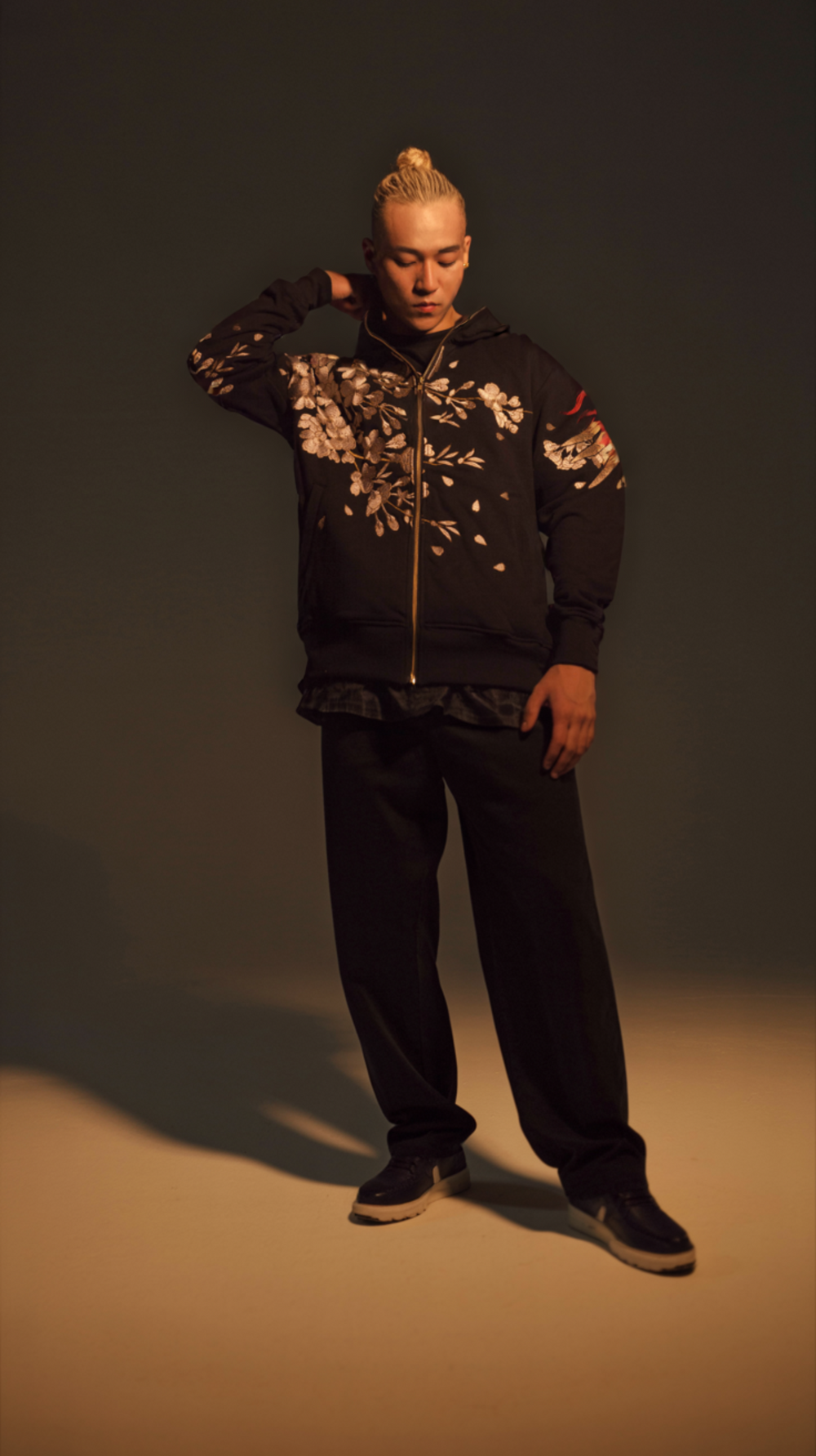 Embroidered Floral & Phoenix Graphic Hoodies - Zip-Up and Pullover Styles