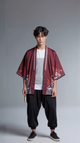 Sakura Landscape Kimono Jacket – Open-Front Drape