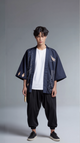 Cyber World Print Japanese Kimono Cardigan