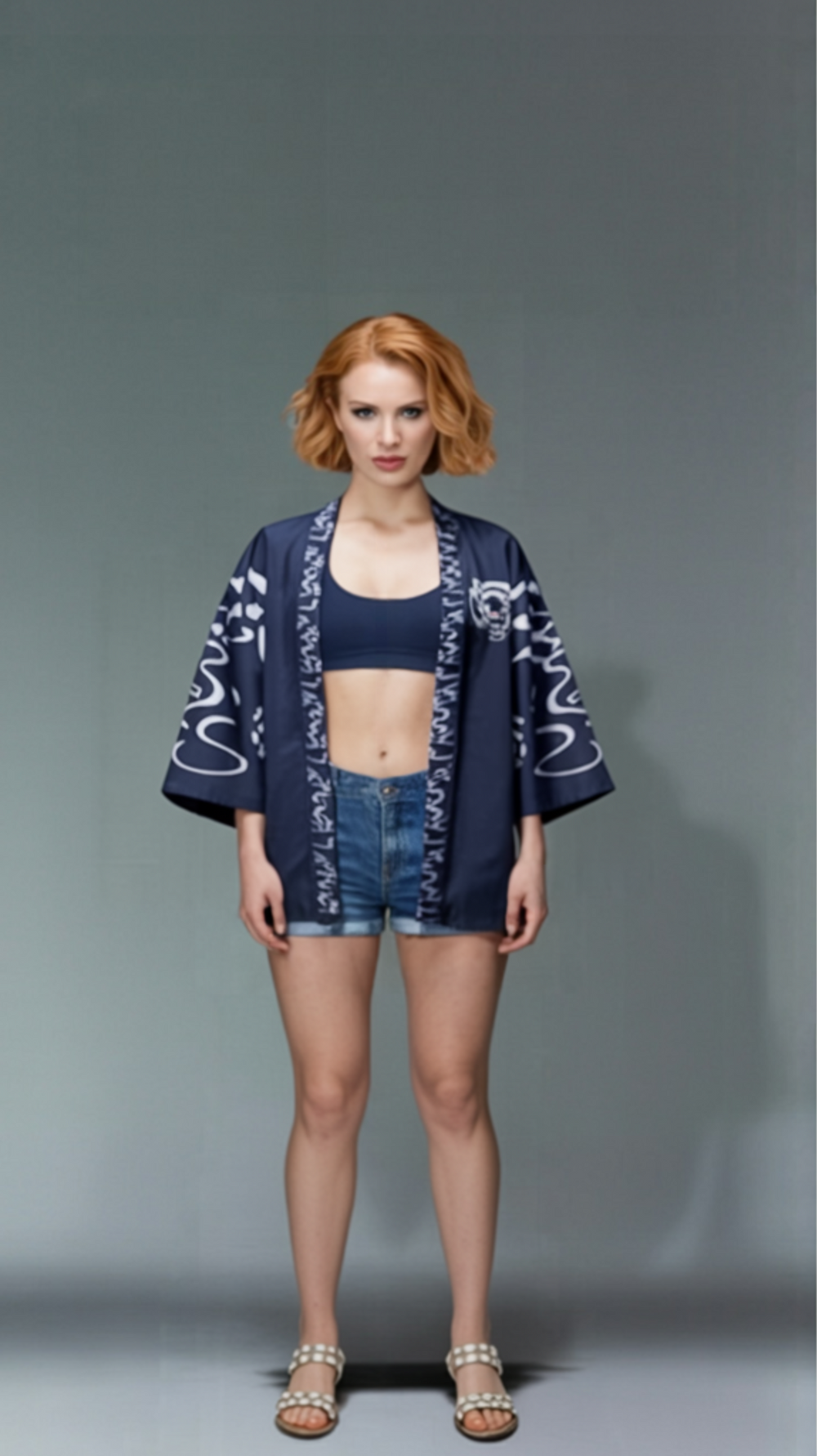 Oni Mask Kimono Jacket – Japanese Demon & Kanji Streetwear Style