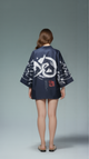 Oni Mask Kimono Jacket – Japanese Demon & Kanji Streetwear Style