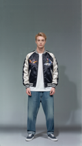 Embroidered Tiger Japanese Bomber Jacket