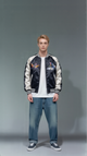 Embroidered Tiger Japanese Bomber Jacket