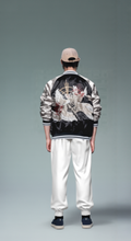 Embroidered Dragon & Kitsune Nine Tail Fox Japanese Souvenir Jacket