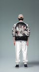 Embroidered Dragon & Kitsune Nine Tail Fox Japanese Souvenir Jacket