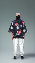 Koi & Fireworks Night-Sky Kimono Cardigan – Unisex