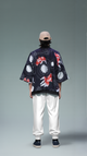 Koi & Fireworks Night-Sky Kimono Cardigan – Unisex