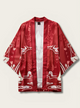 Red Kitsune Mask Kimono Cardigan – Fox Spirit Haori