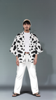 Colorful World Dalmatian Pattern Kimono Jacket