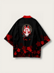 Fox Spirit Haori Kimono Jacket | Sakura Blossom & Kitsune Design