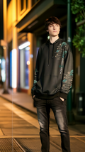 Samurai Spirit Camo Japanese Hoodie