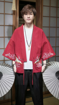 Cranes and Clouds Embroidered Kimono