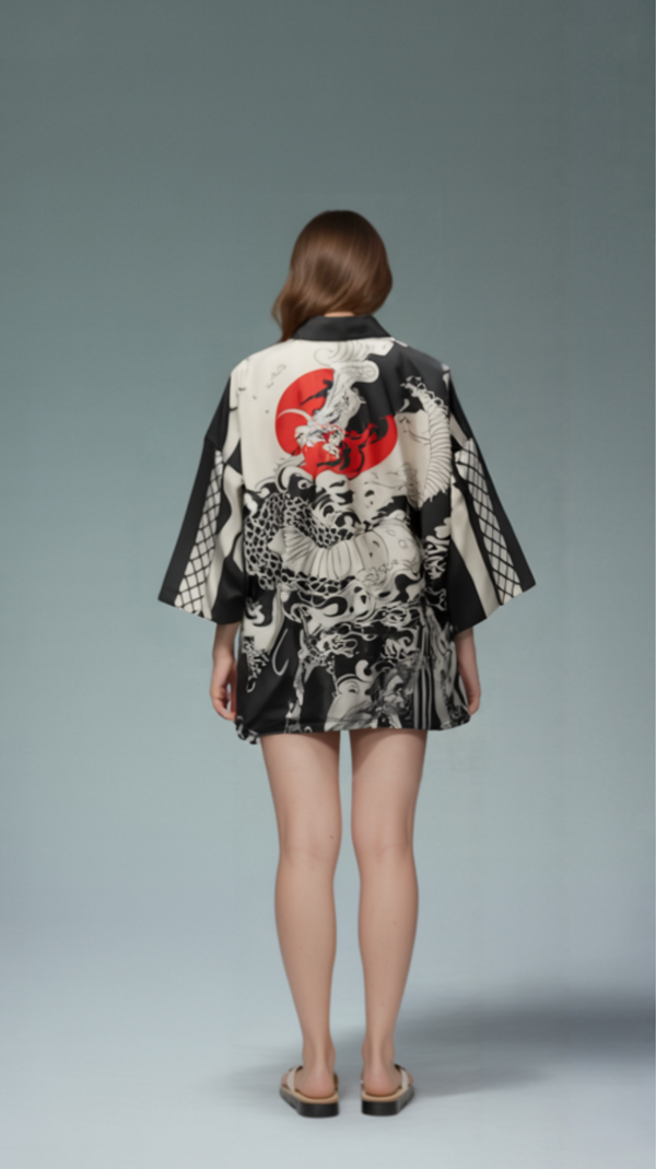 Dragon Eclipse Kimono Cardigan