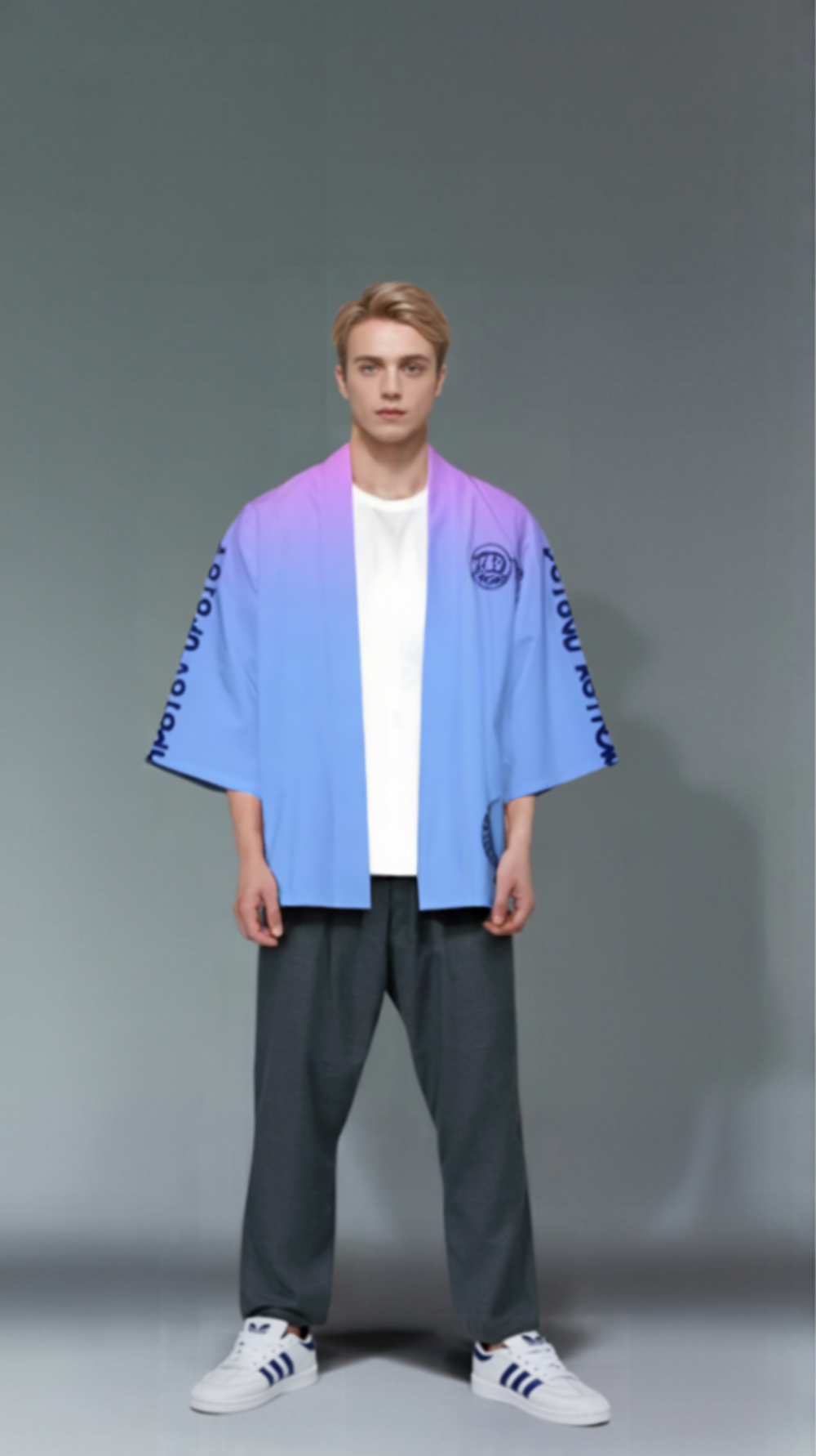 Pastel Gradient “Legend Astronaut” Kimono Cardigan – Unisex