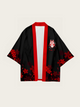 Fox Spirit Haori Kimono Jacket | Sakura Blossom & Kitsune Design