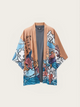 Ukiyo Haori Kimono Jacket | Bold Wave & Goddess Print