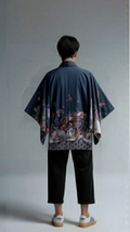 Sakura Landscape Kimono Jacket – Open-Front Drape