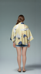 Japanese Kimono Cardigan – Crane & Pine Pattern (Unisex)