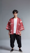 Red Kitsune Mask Kimono Cardigan – Fox Spirit Haori