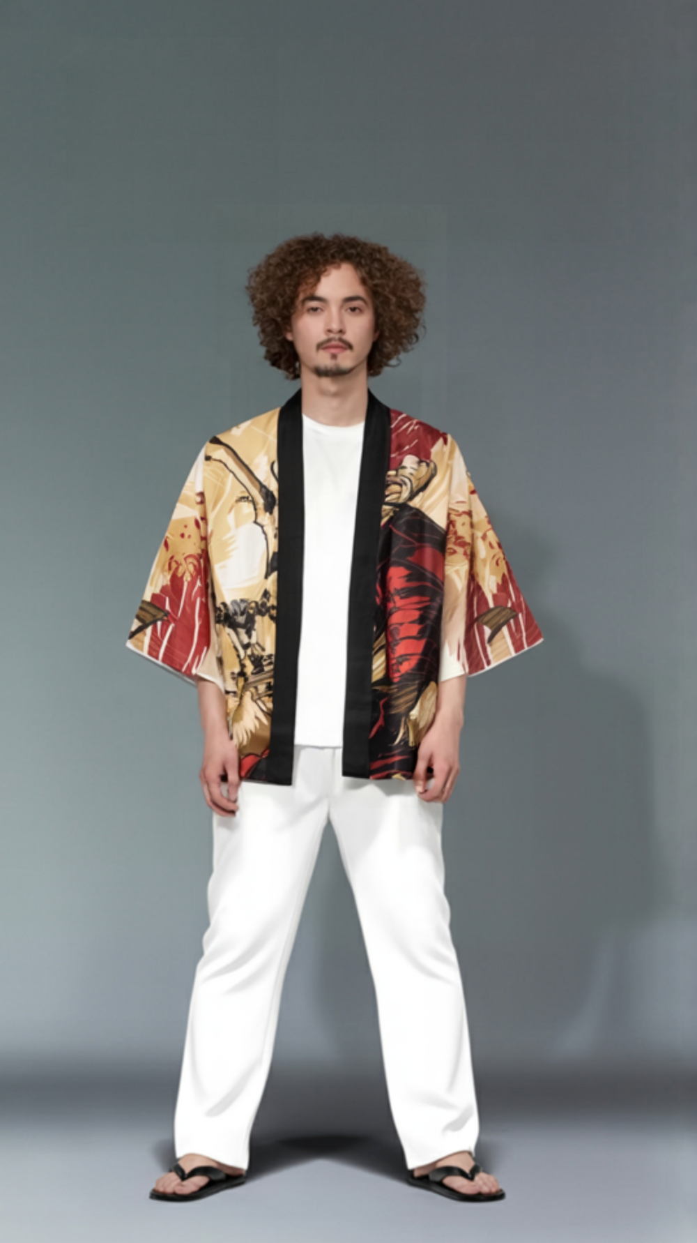 Samurai's Valor Kimono Cardigan