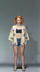 Japanese Kimono Cardigan – Crane & Pine Pattern (Unisex)