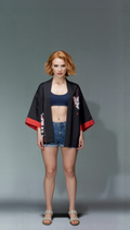 Kitsune Blossom Katana Kimono Haori