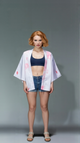 Anime Girl Sakura Spirit Kimono Cardigan – White Haori Jacket