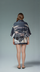 Japanese Kimono Jacket – Moonlight Temple & Wolf Print (Unisex)