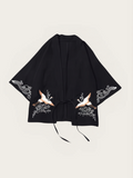 Cranes and Clouds Embroidered Kimono