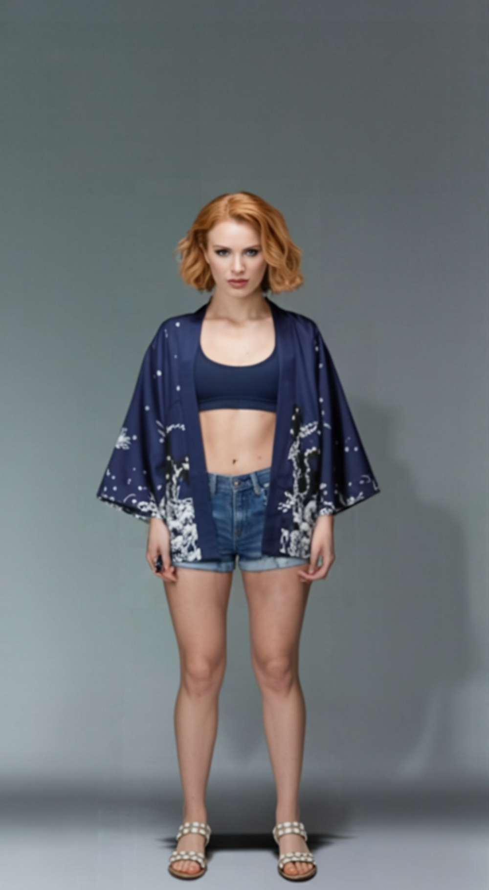 Midnight Ocean Kimono Jacket – Moon & Tentacle Edition